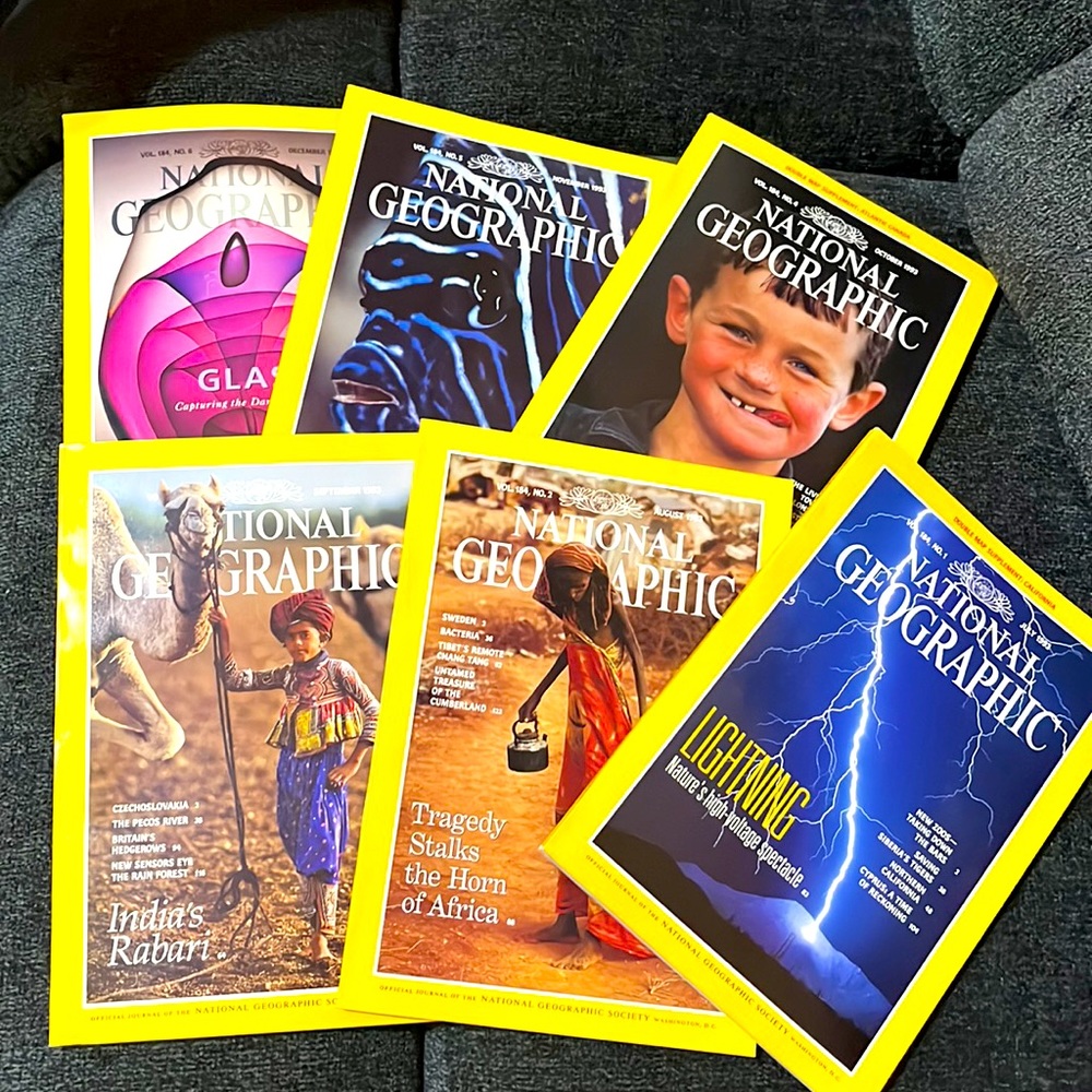 National Geographic 1993 (LOT OF 6)